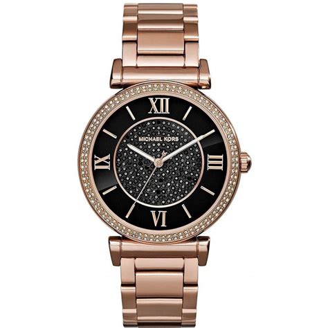 michael kors catlin mk3339|Michael Kors Women's MK3339 Catlin Black and Rose Gold .